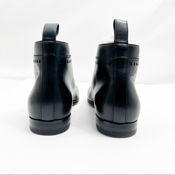 Gucci Brogue Jakarta Ankle Boot with Perforated Details - Picture 10 of 16